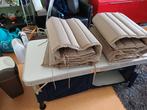 Te koop 4 stoelkussens. 120 lang.bij 51 breed. Dik 2 cm, Ophalen, Gebruikt
