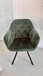 Groene stoel, Huis en Inrichting, Stoelen, Ophalen, Twee, Overige kleuren, Zo goed als nieuw