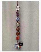 Chakra edelsteen hanger 7 steensoorten macramé 28 cm lang, Sieraden, Tassen en Uiterlijk, Edelstenen, Nieuw, Ophalen of Verzenden