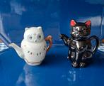Theepotje uil 13 H poes ( kat ) 15 H €7,95 pst of 15,- samen, Antiek en Kunst, Ophalen of Verzenden