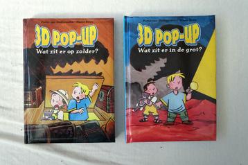 pop-up boek - 2 x wat zit er.. pop-up boekjes beschikbaar voor biedingen