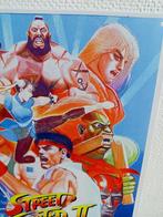 STREET FIGHTER II 2 Reto Metalen Game Wandbord Capcom ., Verzenden, Nieuw