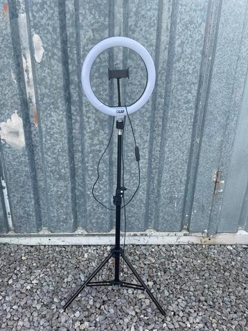 Olaf LED ringlamp ringlight met verstelbaar statief  beschikbaar voor biedingen