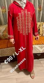 marokkaanse jellaba caftan takschita sari abaya dubai gala, Ophalen of Verzenden, Nieuw, Maat 42/44 (L), Rood