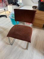 Eetkamer stoelen bruin leer, Huis en Inrichting, Stoelen, Ophalen, Gebruikt, Bruin, Leer