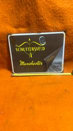 Emaille bord Schuttersveld Manchester Van Heek, Ophalen of Verzenden, Zo goed als nieuw, Reclamebord