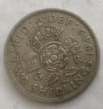 2 shilling Engeland 1949, Postzegels en Munten, Ophalen of Verzenden, Overige landen