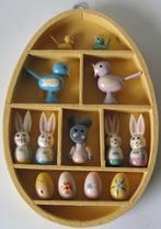 houten ei met paasfiguurtjes - Paas hanger, Ophalen of Verzenden, Zo goed als nieuw