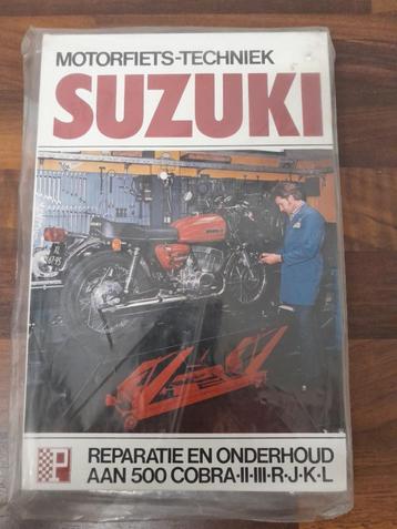 Suzuki 500 motorfiets reparatie en onderhoud boek  beschikbaar voor biedingen