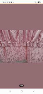 Roze/ zalm gordijnen met patroon, Minder dan 50 cm, Gebruikt, Ophalen of Verzenden, Minder dan 100 cm