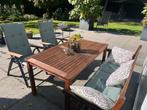 Houten Tuinset met Bank en Stoelen, Ophalen, 4 zitplaatsen, Gebruikt, Hout