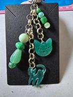 Groene poezen hanger, Ophalen of Verzenden, Nieuw