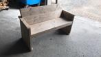 Tuin bankje gemaakt van echt oud steigerhout, Ophalen of Verzenden, Nieuw, Hout