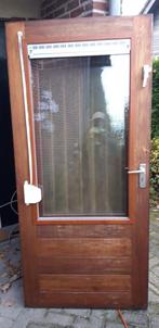 hardhouten buitendeuren, Doe-het-zelf en Verbouw, Ophalen, Gebruikt, 80 tot 100 cm, Buitendeur