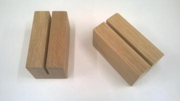 menukaarthouder massief eiken 11 x 6 x 6 cm en 14,8x 4 x6 cm beschikbaar voor biedingen