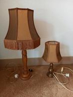 2 schemerlampen met vlieskap, Huis en Inrichting, Ophalen of Verzenden, Zo goed als nieuw, Minder dan 50 cm
