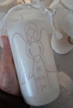 Kaars ik mis je troostgeschenk handgemaakt engel grafkaars, Ophalen of Verzenden, Nieuw, Overige materialen, Minder dan 25 cm