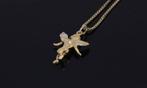Putti Cherubijn 14k gouden ketting hanger armband bedel, Ophalen of Verzenden, Zo goed als nieuw, Met edelsteen, Info@voordeelsieraden.nl