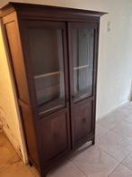 Antieke vitrinekast Amsterdamse School, Huis en Inrichting, Kasten | Vitrinekasten, Ophalen, 50 tot 100 cm, Zo goed als nieuw