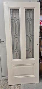 Binnendeur glas in lood 83x201.5, Ophalen, Glas, Binnendeur, 200 tot 215 cm