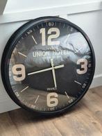 Stoer Landelijk grote ijzeren klok 78cm, Ophalen, Zo goed als nieuw, Wandklok