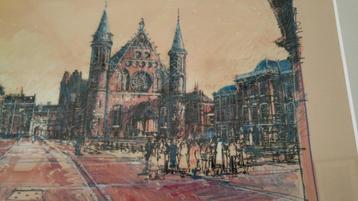 Het Binnenhof van voor de verbouwing, grote wanddecoratie. beschikbaar voor biedingen