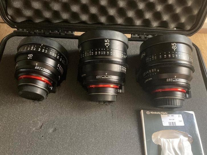 Xeen EF lenzen set, Audio, Tv en Foto, Fotografie | Lenzen en Objectieven, Zo goed als nieuw, Overige typen, Ophalen