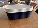Tupperware Brooddoos / Bewaardoos - Blauw/Wit, Huis en Inrichting, Ophalen of Verzenden, Gebruikt, Blauw, Bus of Trommel