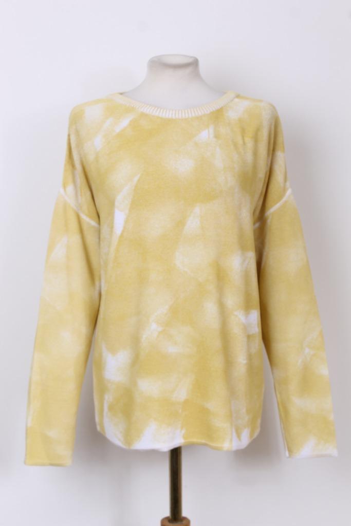 Herfst! Trui van Sarah Pacini One Size, Kleding | Dames, Truien en Vesten, Zo goed als nieuw, Maat 38/40 (M), Geel, Verzenden
