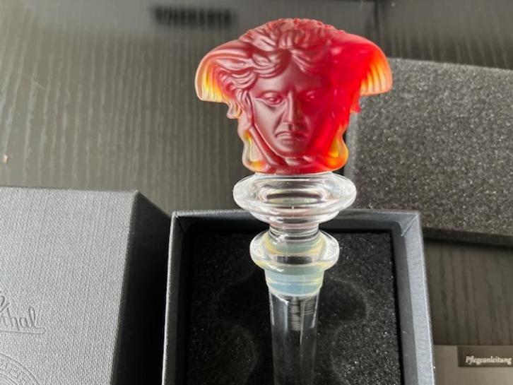 Versace Amethyst Rosenthall Glass Bottle Stopper, Antiek en Kunst, Antiek | Glas en Kristal, Ophalen of Verzenden