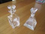 2 glazen karafjes ( niet gebruikt )., Ophalen of Verzenden, Zo goed als nieuw, Kristal