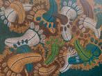 klein werk Aboriginal art acryl op doek, Antiek en Kunst, Kunst | Niet-Westerse kunst, Ophalen of Verzenden