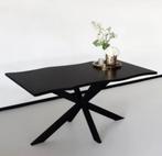 Eettafel Zwart 180cm, Huis en Inrichting, Tafels | Eettafels, Ophalen, Nieuw, 50 tot 100 cm, Vijf personen of meer