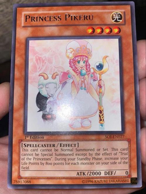 Yu-Gi-Oh! Princess Pikeru SOI-EN027 1st Ed Old Print !, Hobby en Vrije tijd, Verzamelkaartspellen | Yu-gi-Oh!, Zo goed als nieuw