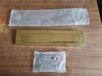 Messing FERRARO brievenbusklep met schroeven/moertjes., Ophalen of Verzenden, Nieuw, Overige materialen, Brievenbusklep
