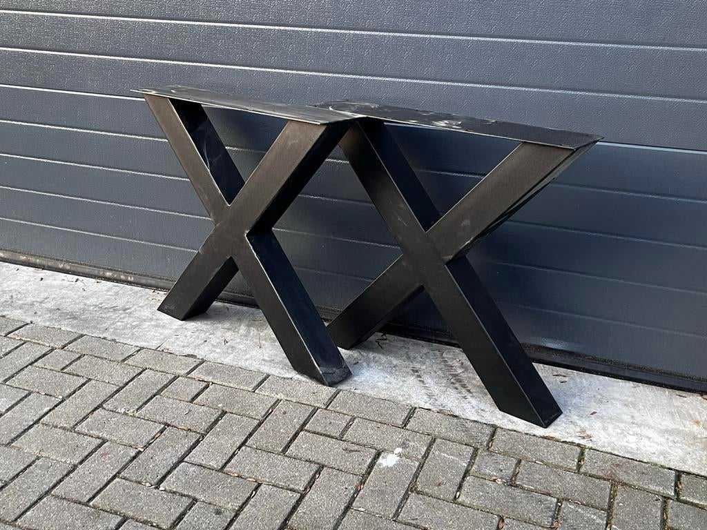 Stalen X-Poot Tafelonderstel 77.5x72.5cm, Ophalen, Nieuw