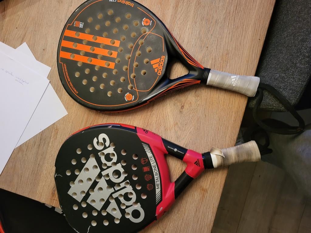 2 padelrackets adidas, Sport en Fitness, Padel, Ophalen of Verzenden, Gebruikt, Padelracket