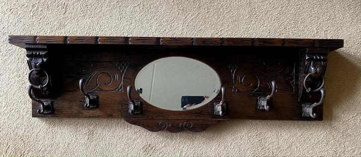 Antieke houten kapstok, Antiek en Kunst, Antiek | Woonaccessoires, Ophalen