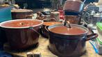 20 stuks pannen, kannen, een zeefje bruin e-mail, Antiek en Kunst, Antiek | Emaille, Ophalen