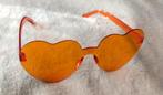 Hartjes bril, oranje €3,50 2 voor €6,00, Sieraden, Tassen en Uiterlijk, Zonnebrillen en Brillen | Dames, Nieuw, Overige merken