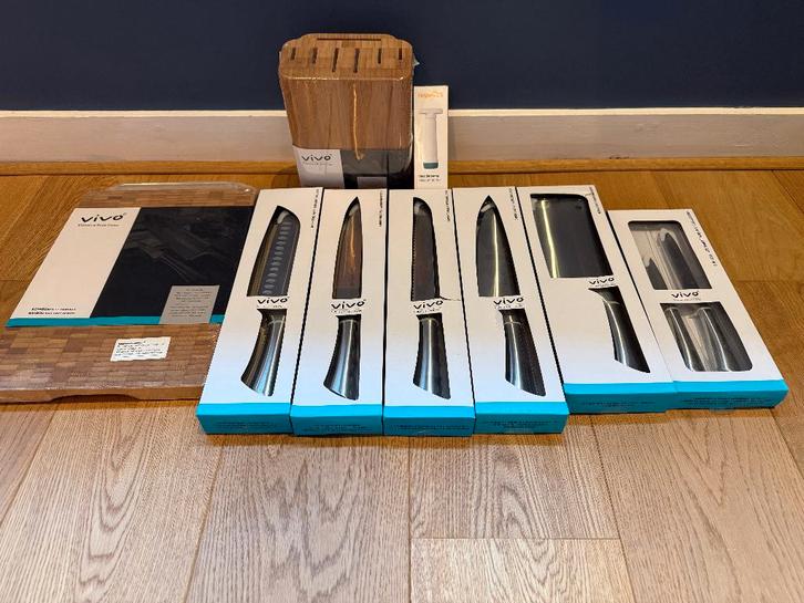 Nieuw: Messenset Villeroy & Boch 9 delig, Huis en Inrichting, Keuken | Bestek, Nieuw, Rvs of Chroom, Vaatwasserbestendig, Ophalen of Verzenden