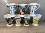 7 Jaap keldersmans mokken fine bone china art collection, Huis en Inrichting, Keuken | Servies, Gebruikt, Ophalen of Verzenden