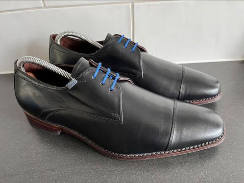 Floris van Bommel herenschoenen maat 8.5 / 42.5 goodyear, Kleding | Heren, Schoenen, Zo goed als nieuw, Veterschoenen, Zwart, Ophalen of Verzenden