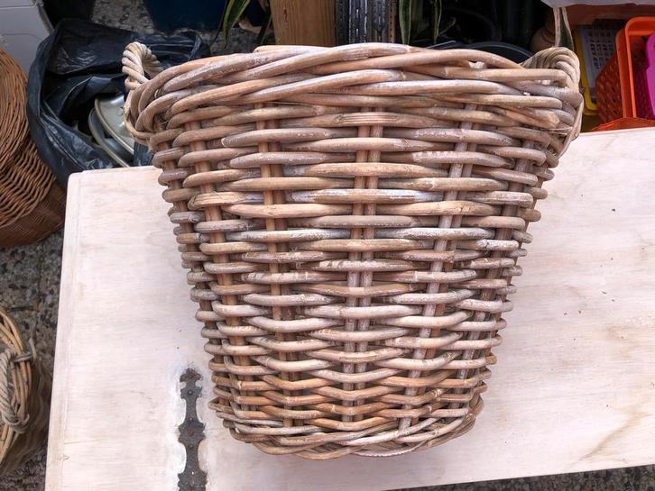 Plantenmand, Huis en Inrichting, Woonaccessoires | Schalen en Manden, Rechthoekig, Riet, Ophalen of Verzenden