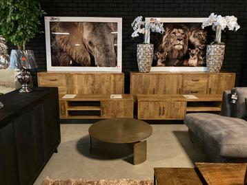 Dressoir 220 cm Mangohout OPRUIMING !  beschikbaar voor biedingen