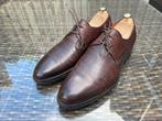 Santoni veterschoenen model 12120 maat 8,5 UK/EU 42,5 bruin, Bruin, Ophalen of Verzenden, Santoni, Gedragen