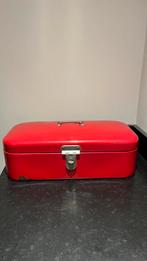 Broodtrommel rood emaille, Antiek en Kunst, Antiek | Emaille, Ophalen of Verzenden