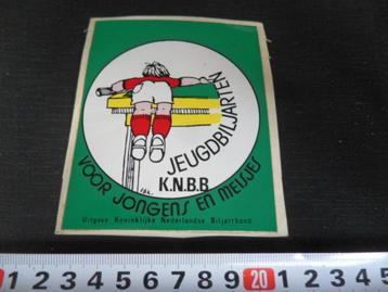sticker strip jeugd biljarten KNBB voor jongens en meisjes beschikbaar voor biedingen