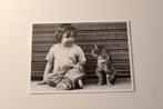 Z/w Katten Postkaart - Kind en Kat, Poes, Duitsland, Verzamelen, Ansichtkaarten | Dieren, Ongelopen, Verzenden, 1980 tot heden