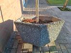 Betonnen grote bloembak, Tuin en Terras, Bloempotten, Ophalen, Gebruikt, Rond, Tuin